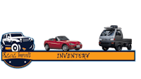 a car, truck, and a van with the words inventory